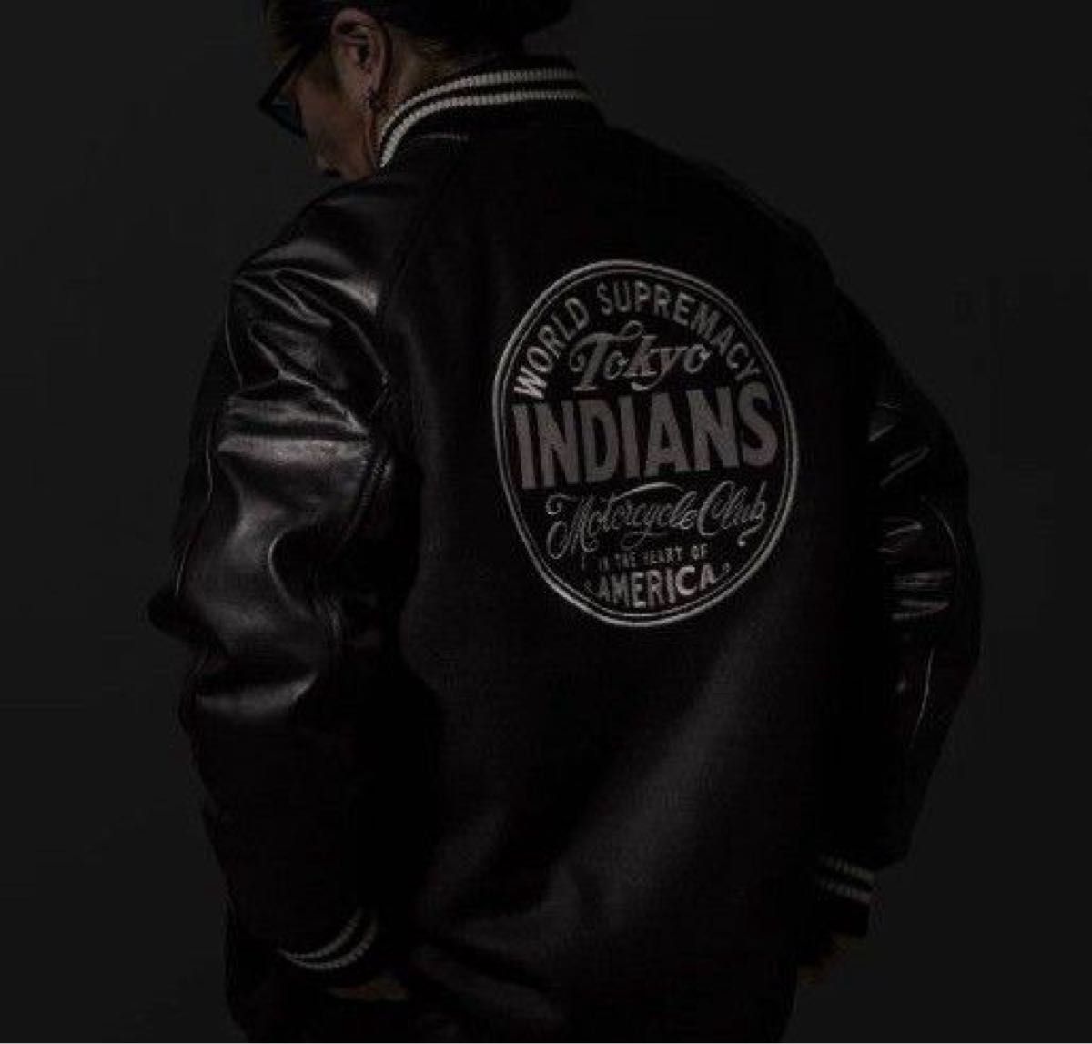 サイズM TOKYO INDIANS Varsity Jacket 東京インディアンズ スタジャン