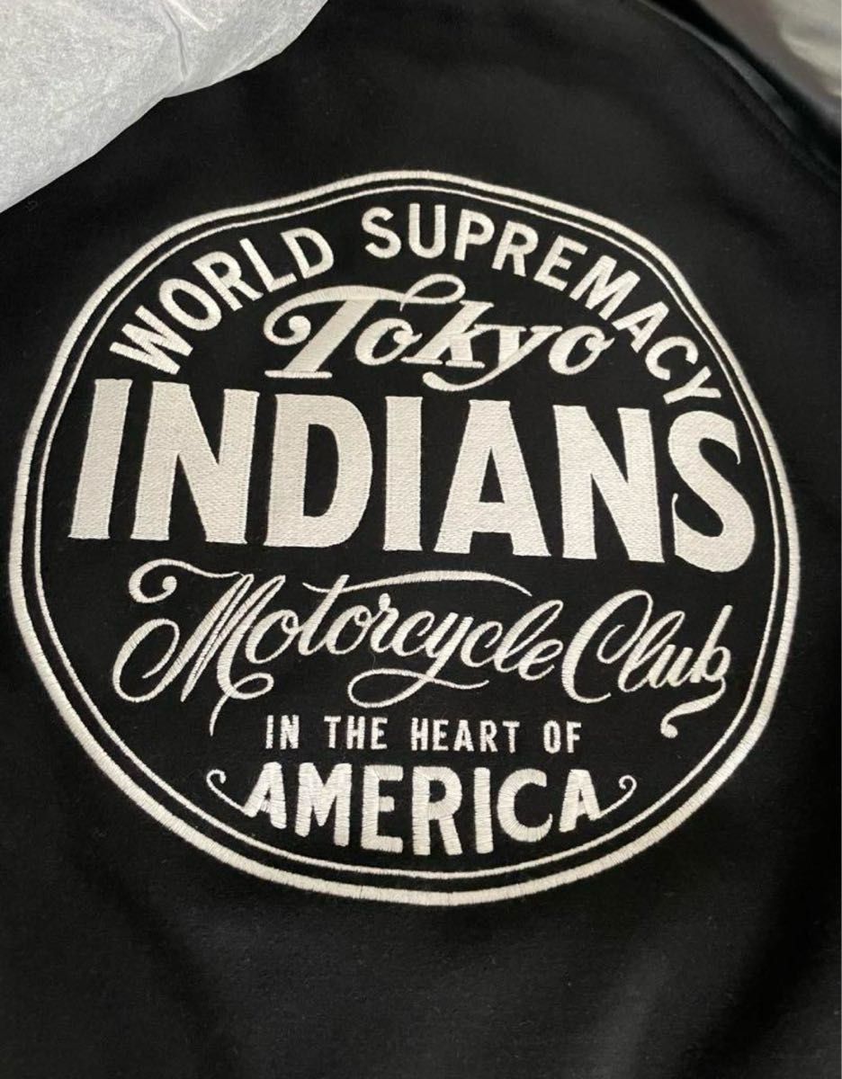 サイズM TOKYO INDIANS Varsity Jacket 東京インディアンズ スタジャン