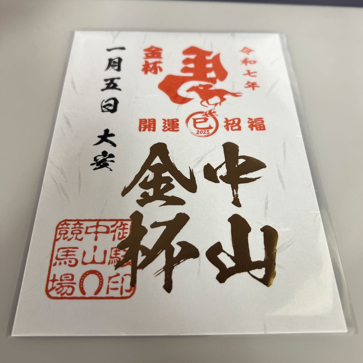 令和七年 中山金杯 御駿印 中山競馬場限定｜Yahoo!フリマ（旧PayPay