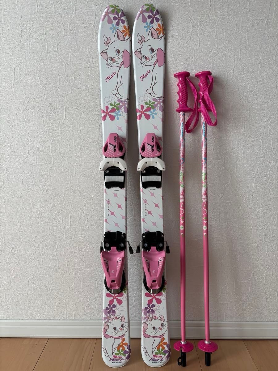 スキー板 ストック KAZAMA ビンディング キッズ ジュニア 子供