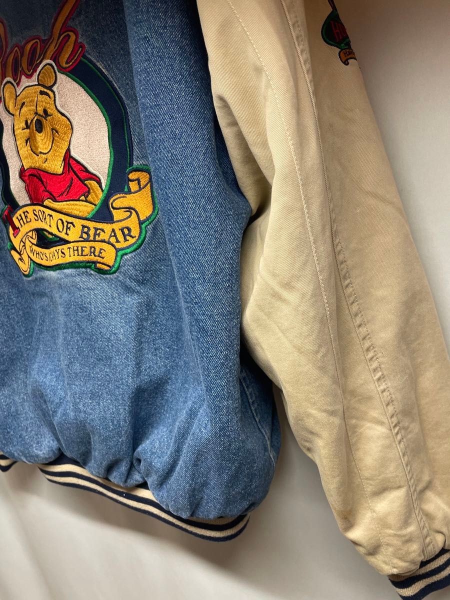 XXXTENTACION着用 Disney プーさん スタジャン ヴィンテージ 90s