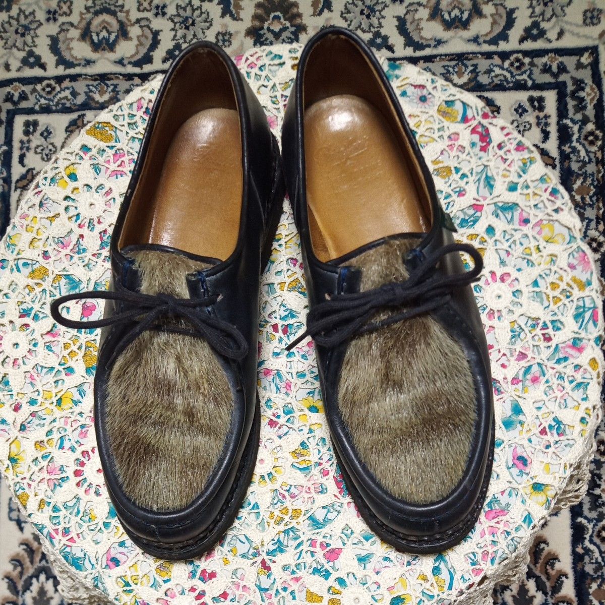 パラブーツ ミカエル アザラシ アローズ別注 41 5 濃紺 美品｜Yahoo