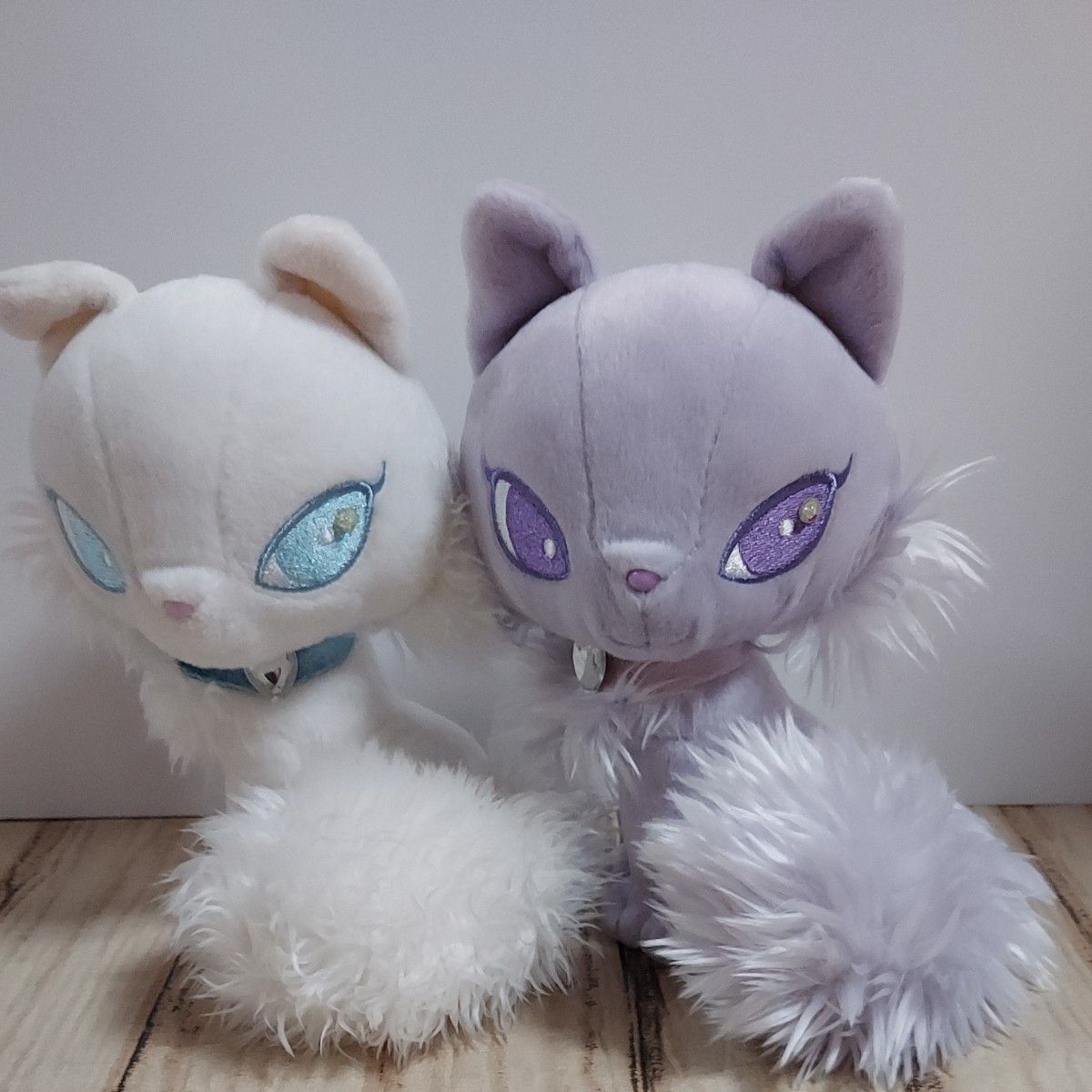 San-X Jewel shiny cat ホワイト パープル 2個セット ジュエルキャット