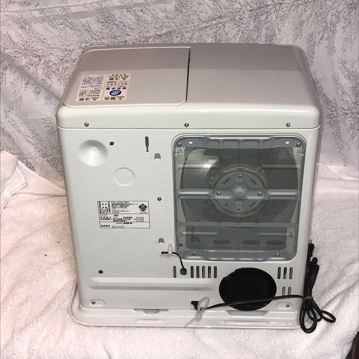 美品2015年 コロナGシリーズ石油ファンヒーターFH-G3615BY 動作確認