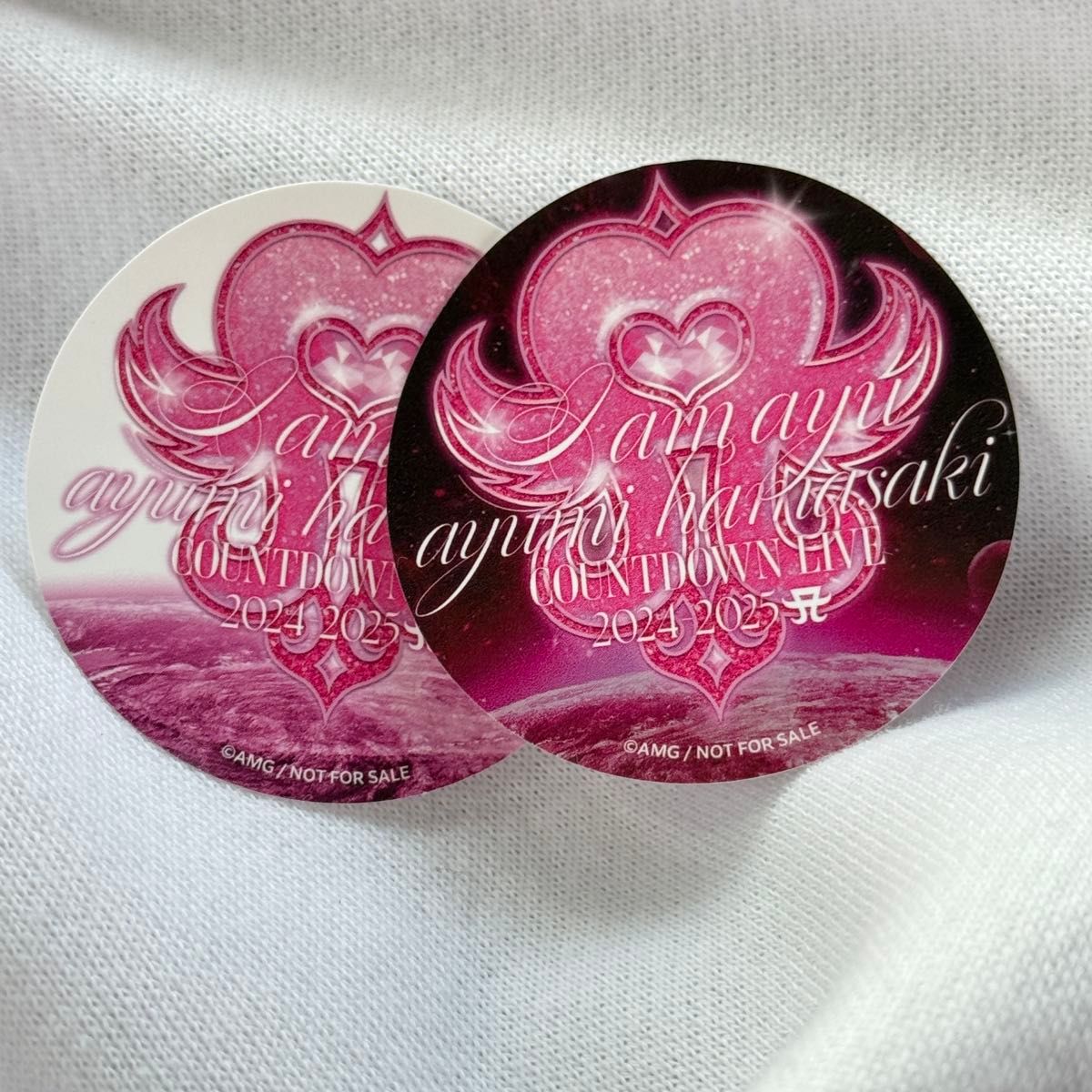 浜崎あゆみ カウントダウンライブ ガチャ限定ステッカー 2枚セット