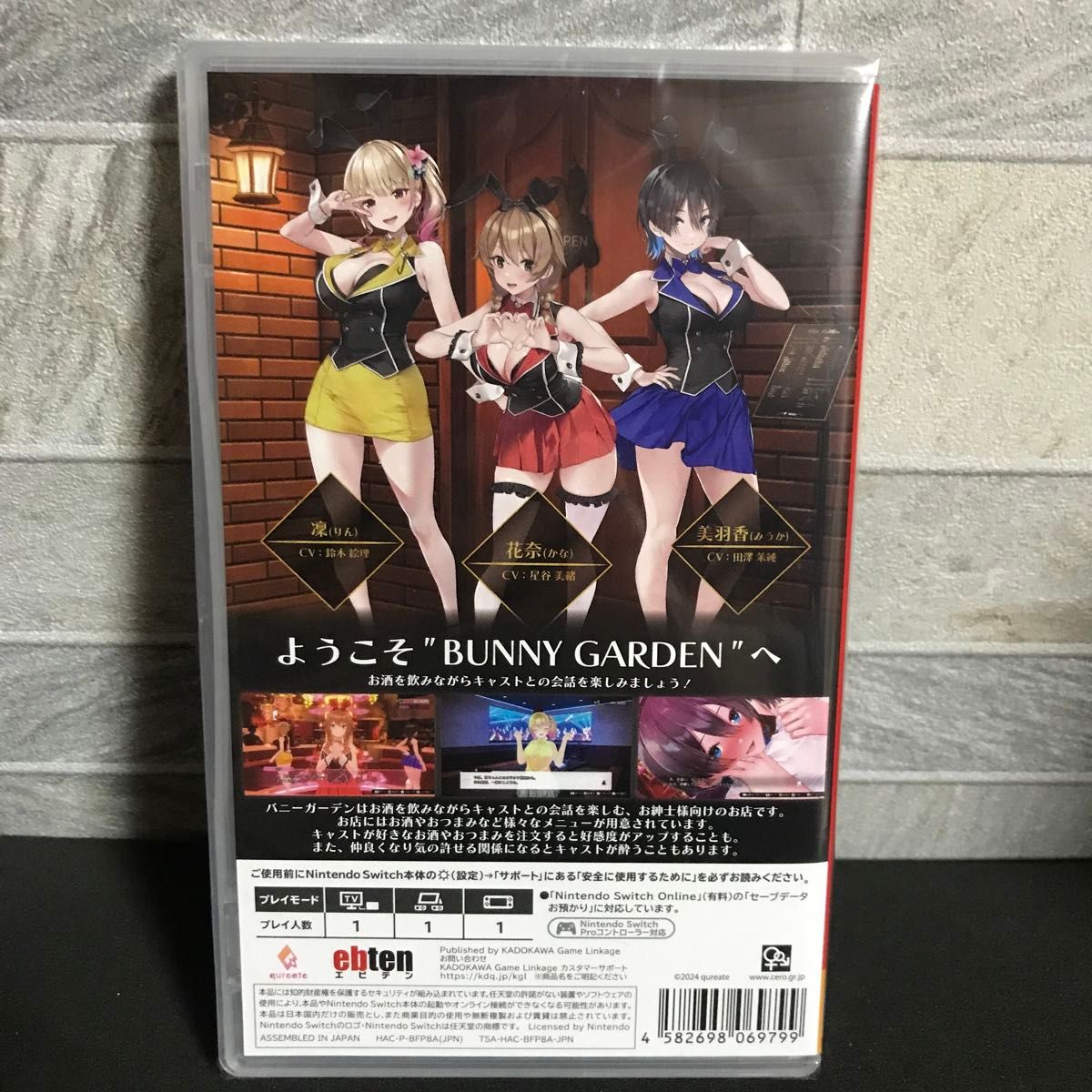 新品未開封 バニーガーデン Nintendo Switch 国内版パッケージ 日本語