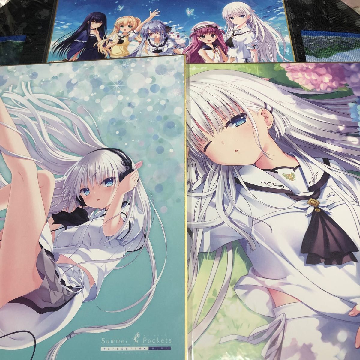 サマポケ 色紙 サマポケ 鳴瀬しろは 色紙 Summer Pockets セット 3枚