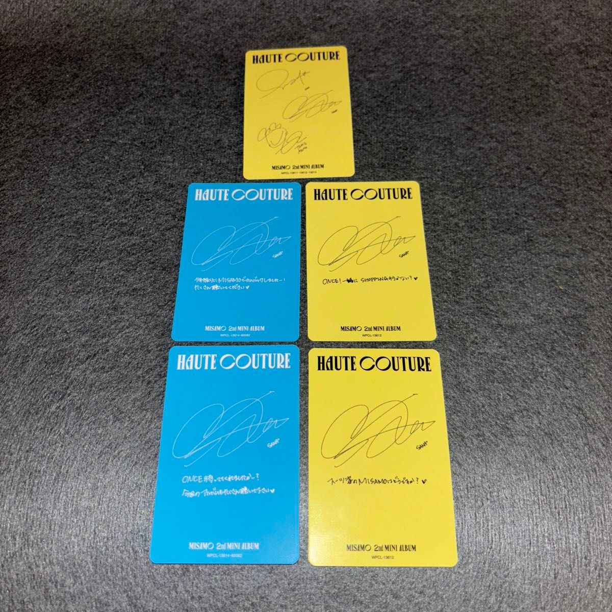 5枚】MISAMO HAUTE COUTURE 会場限定 トレカ SANA盤 通常盤 CD 特典