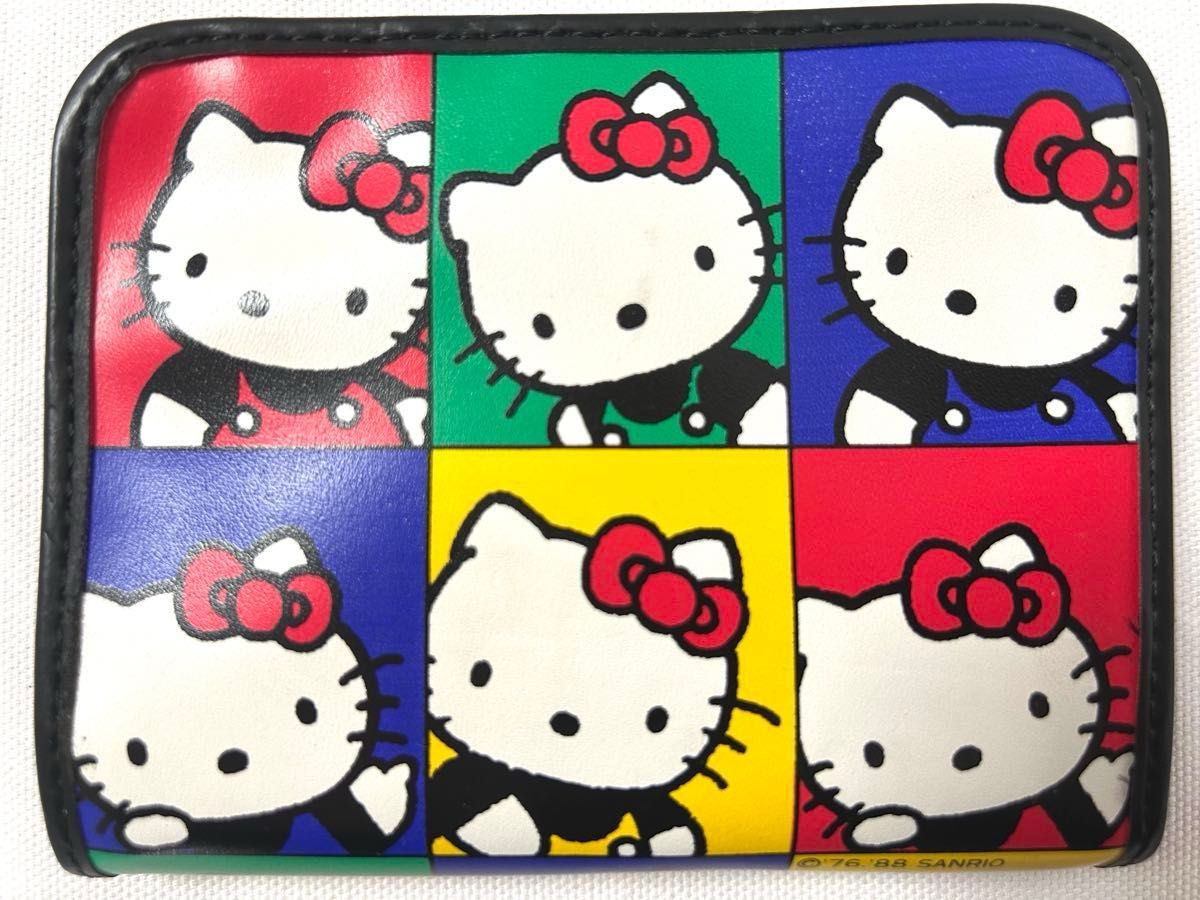 ①【昭和レトロ】未使用 1988年 サンリオ ハローキティ 二つ折り 財布