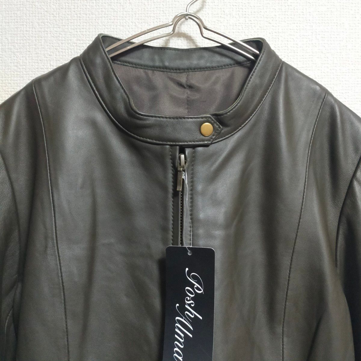 未使用 Posh alma ポッシュアロマ 羊革ブルゾン ラム レザージャケット