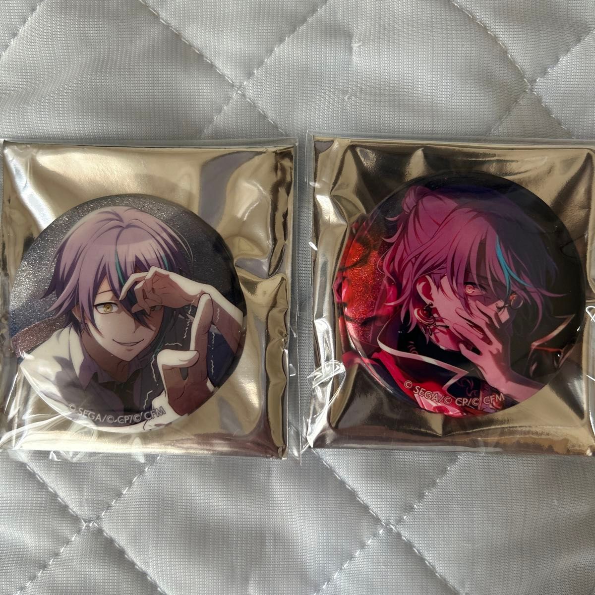 プロセカ】神代類 グリッター缶バッジ ホワイトデー特訓前後まとめ売り