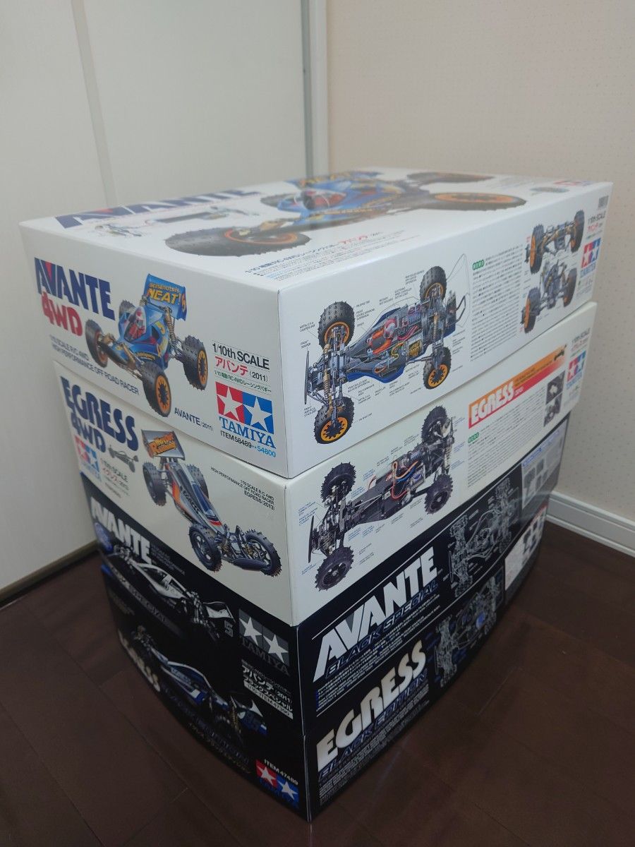 タミヤ【豪華4台セット】アバンテ2011・アバンテブラックスペシャル