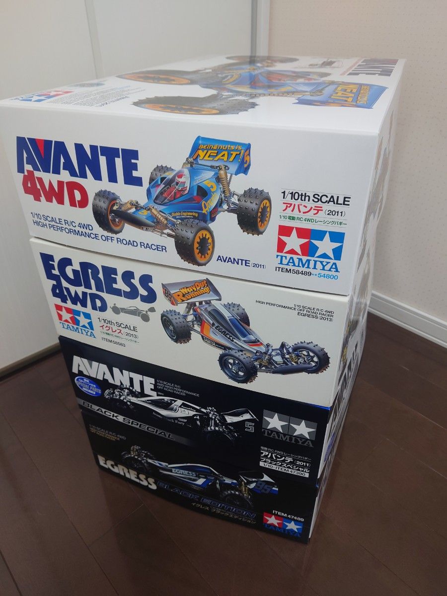 タミヤ【豪華4台セット】アバンテ2011・アバンテブラックスペシャル