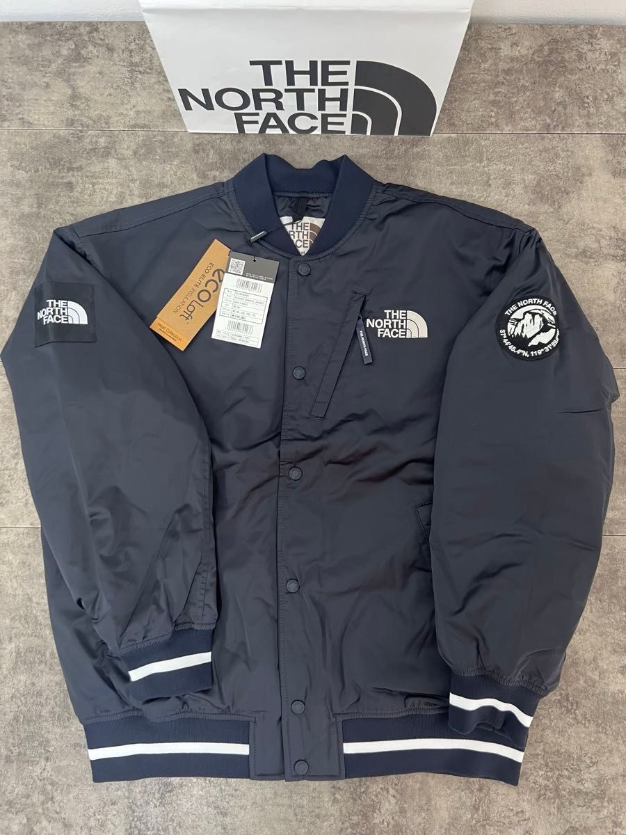 ノースフェイス ロゴ刺繍 ワッペン スタジャン プレイヤーヴァーシティ