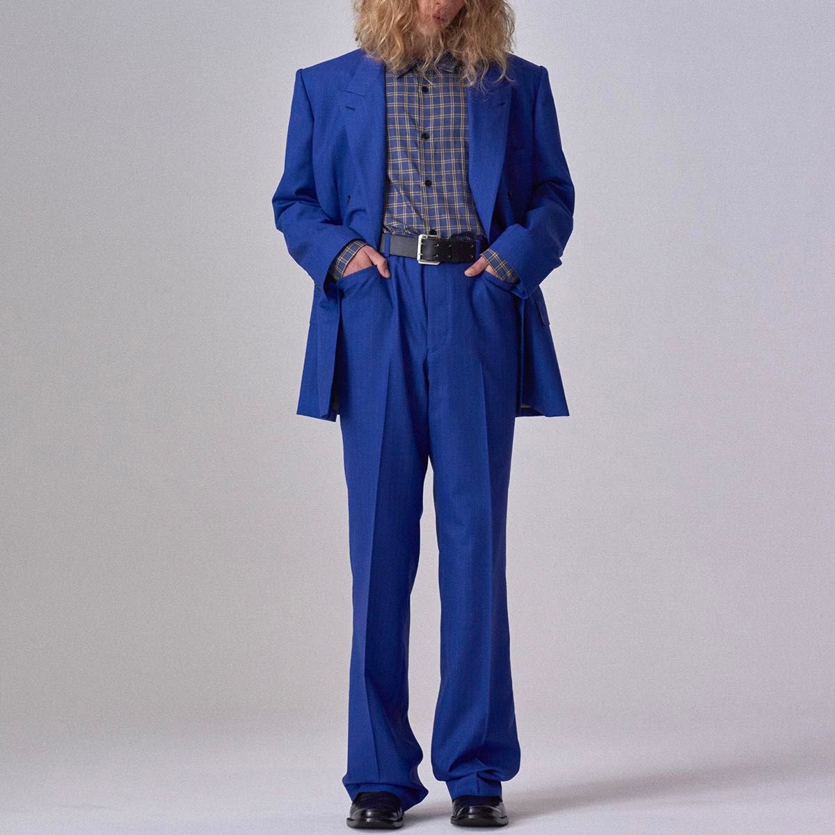 19SS】 LITTLEBIG リトルビッグ ダブルブレストジャケット ストライプ