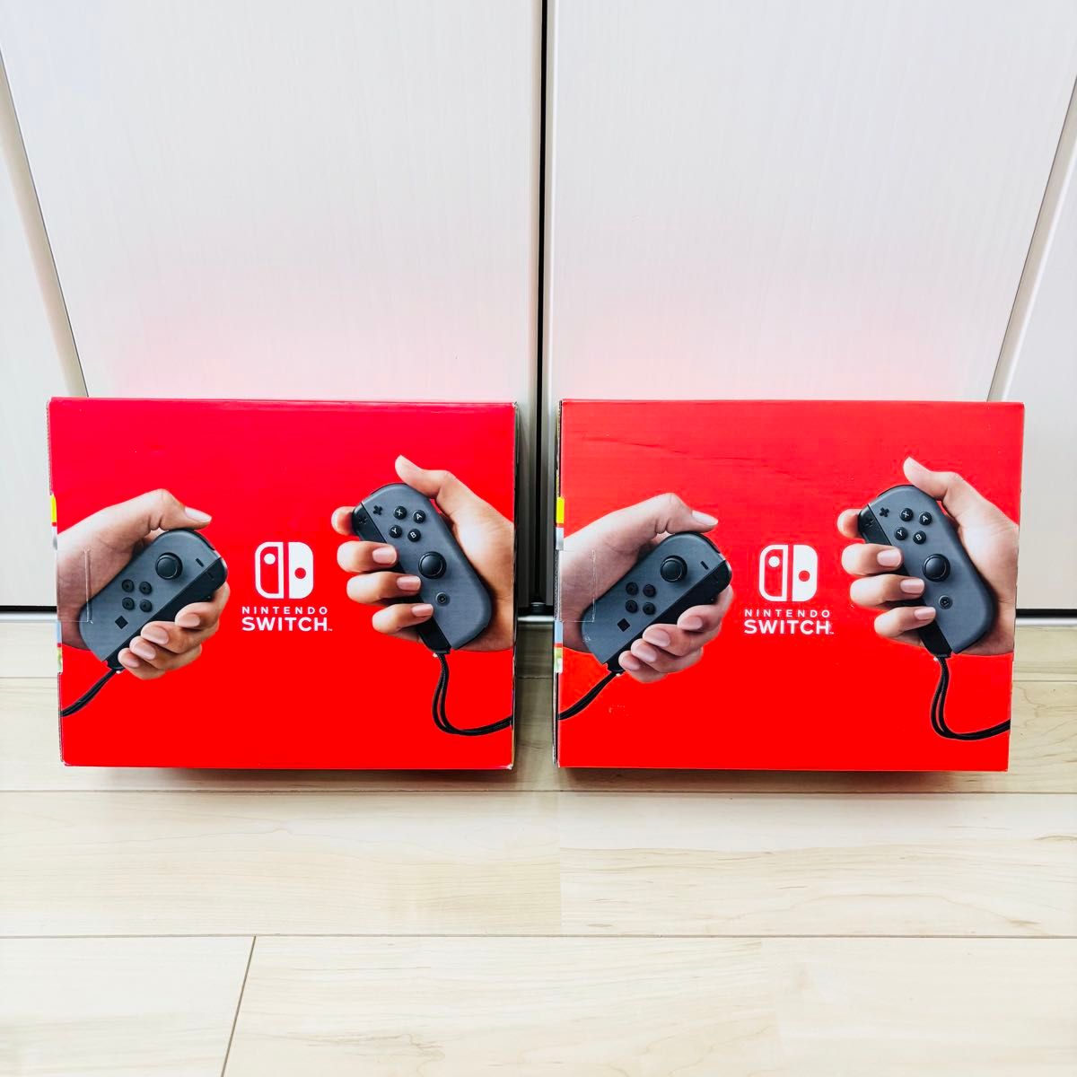 未使用】2台セット バッテリー強化版 Nintendo Switch ニンテンドー