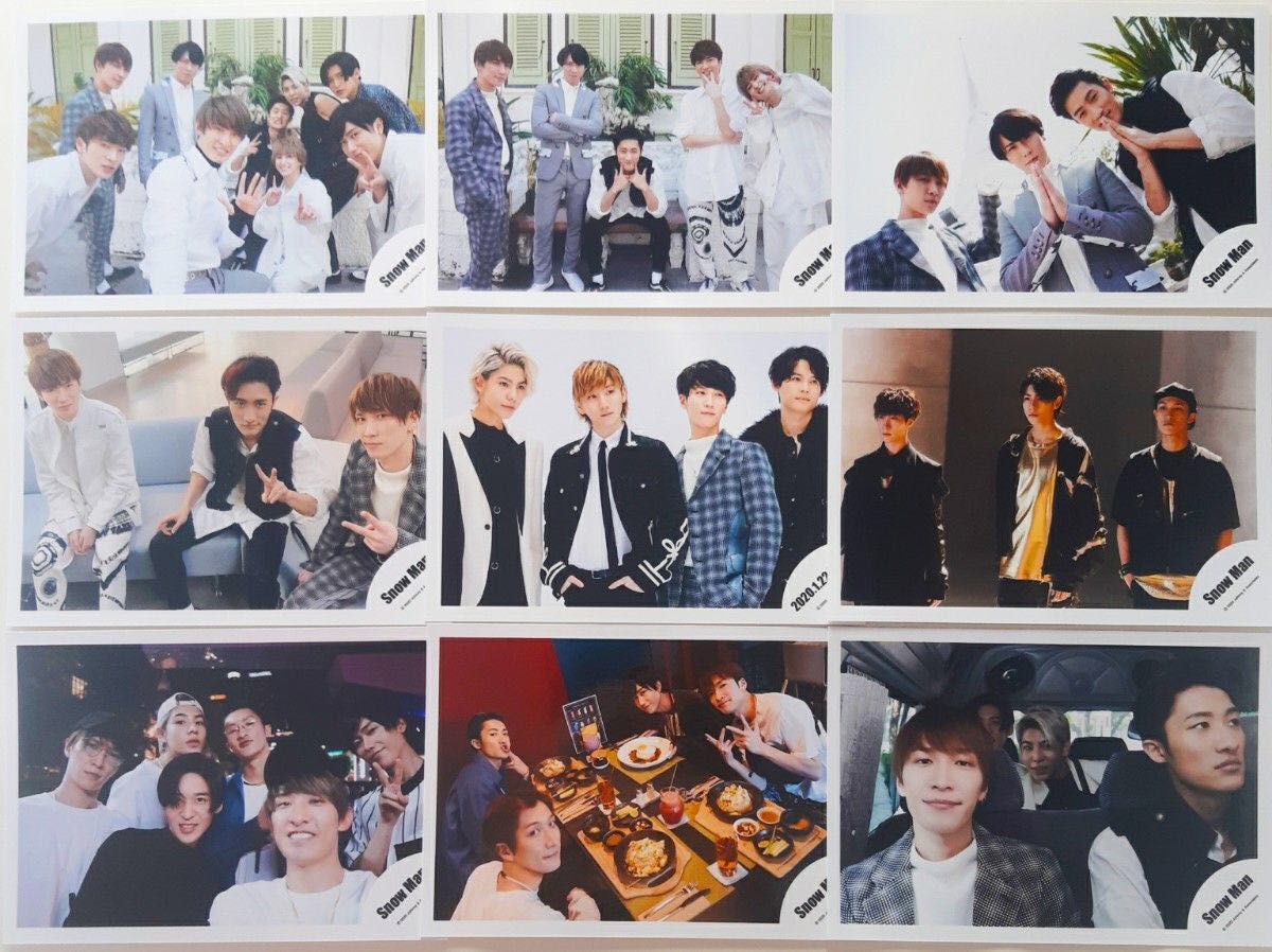 公式写真48枚セット Snow Man 集合 混合 まとめ売り L453｜Yahoo