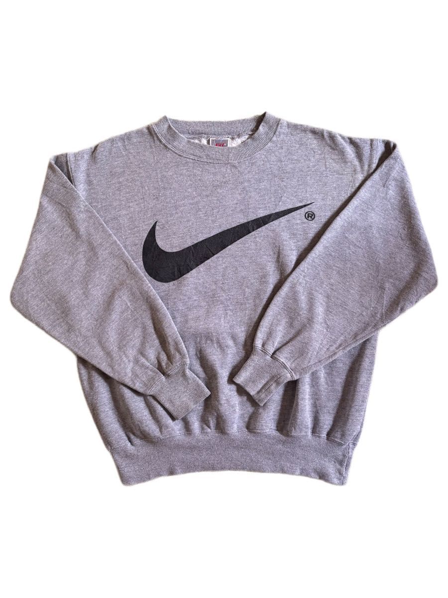 80s90s 銀タグ NIKE ナイキ ビッグプリント スウェット トレーナー