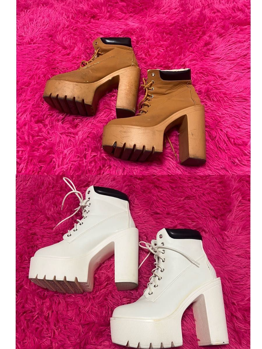 平成ギャル y2k 厚底 ブーツ M 2点セット売り｜Yahoo!フリマ（旧PayPay