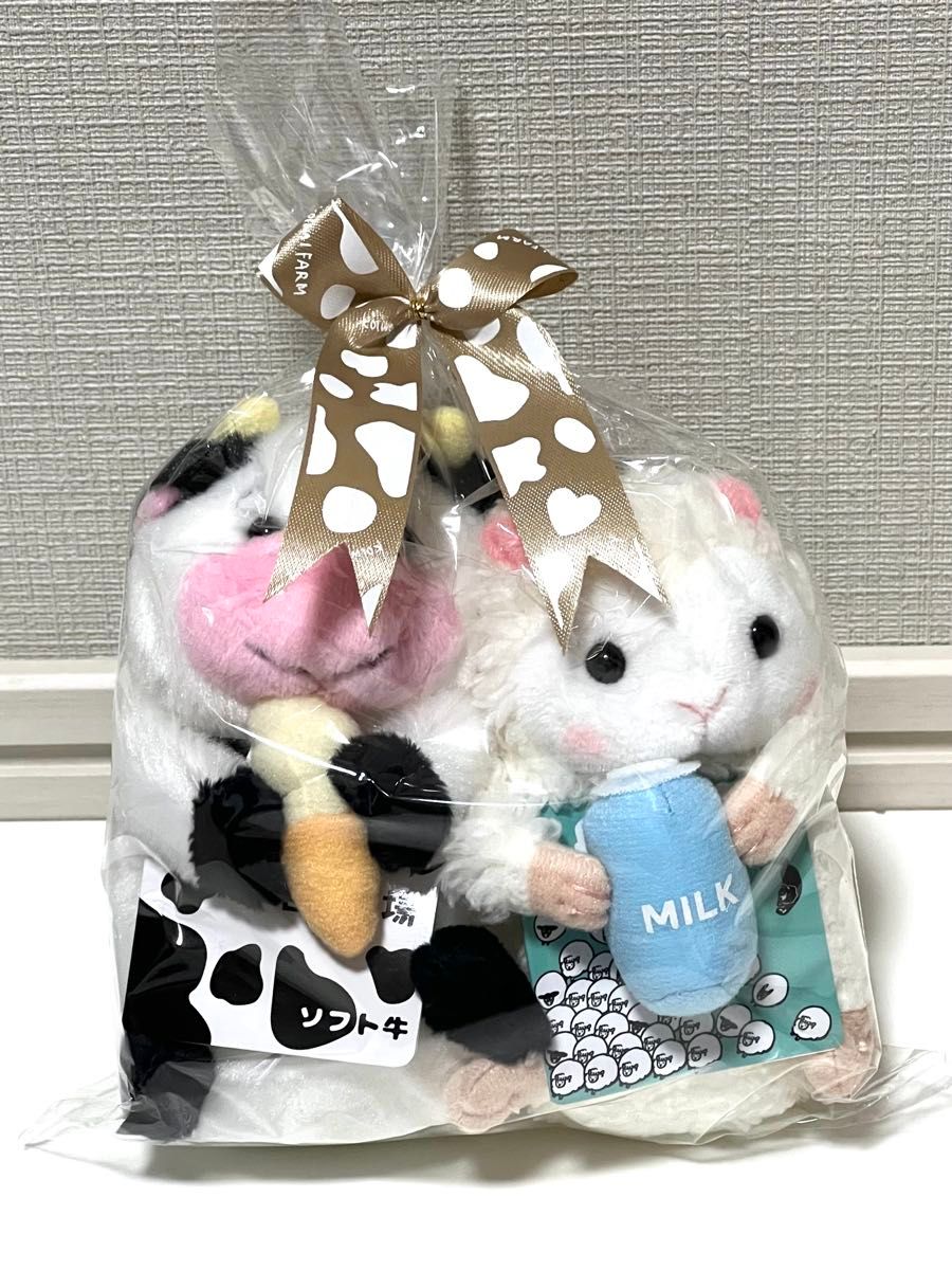 小岩井農場限定品 牛 ぬいぐるみ 小岩井農場ソフト牛ミルキー羊 セット