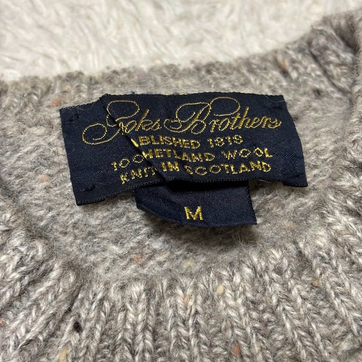 極美品】ブルックスブラザーズ スコットランド製 シェットランドウール
