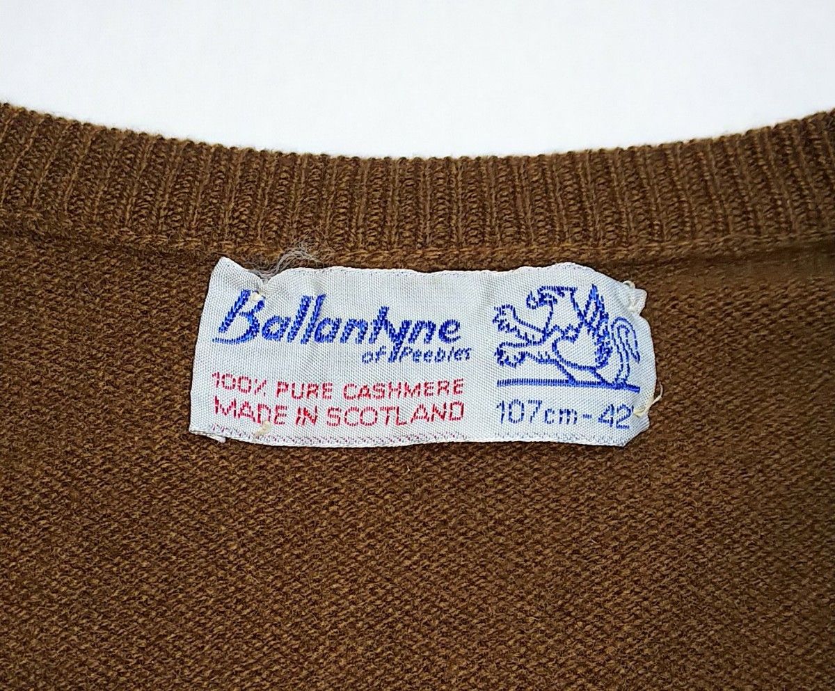 1980's ヴィンテージ Ballantyne バランタイン カシミヤ100% セーター