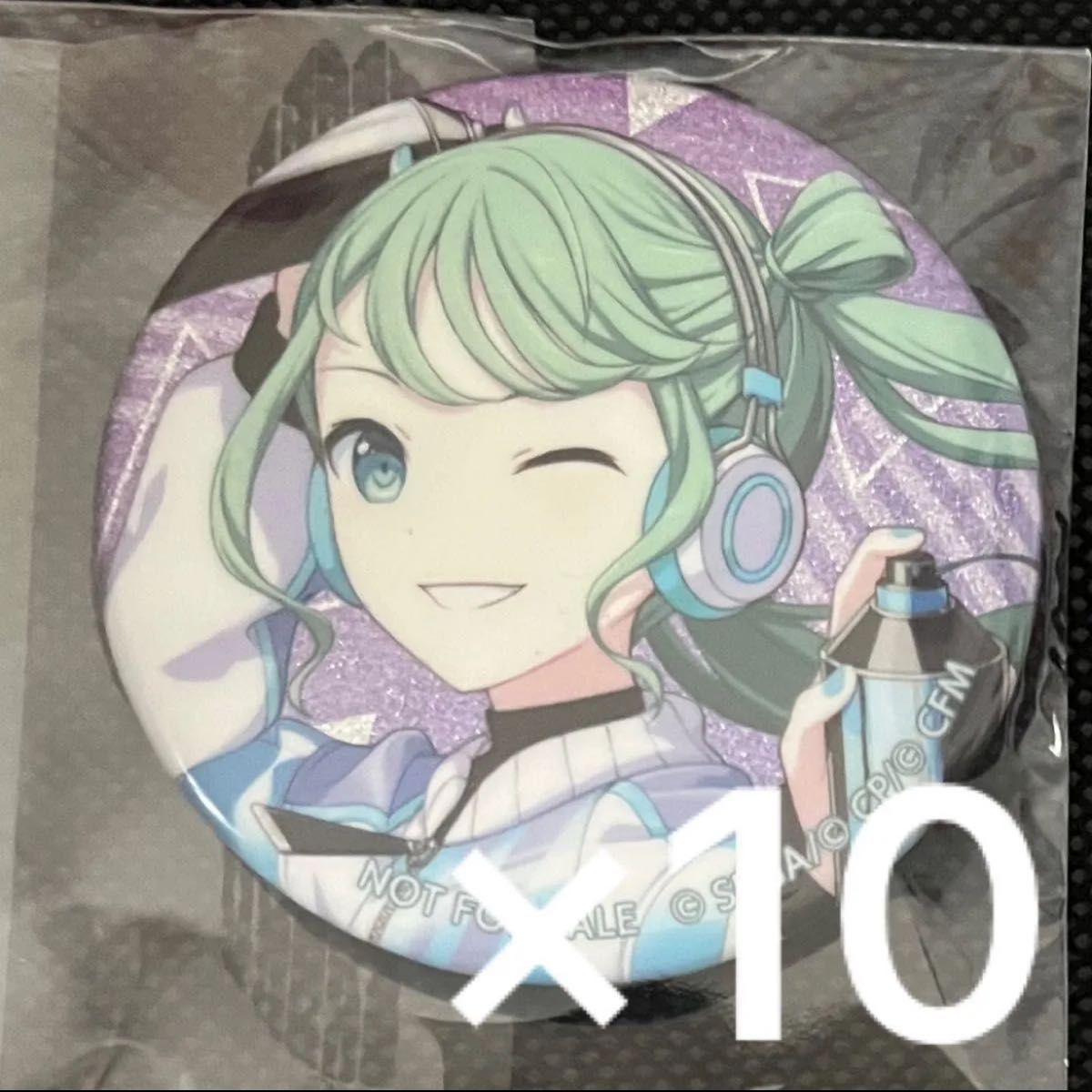 初音ミク 34B プロセカ プロジェクトセカイ グリッター缶バッジ 缶