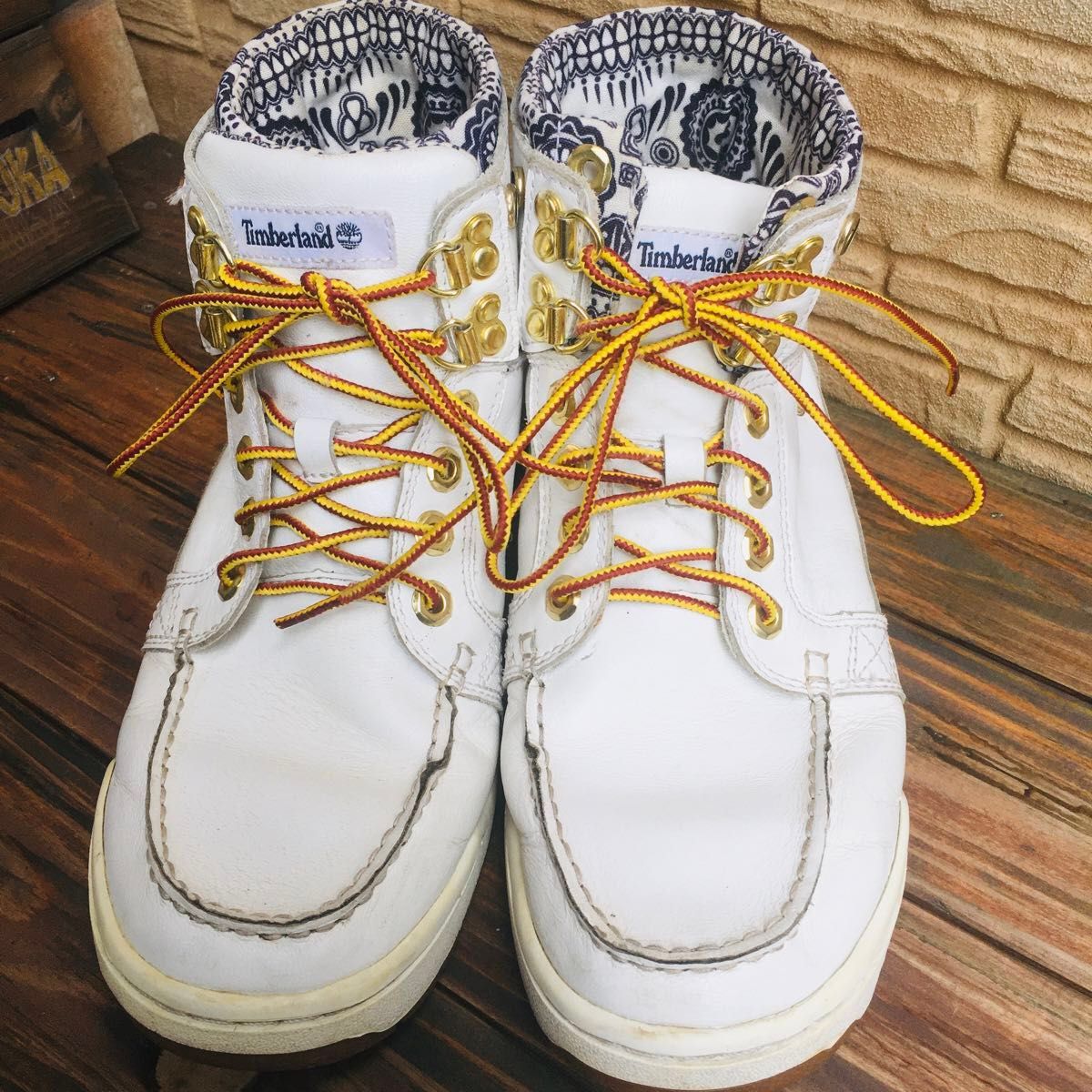 Timberland ティンバーランド 25 5cmホワイトハイカットシューズ