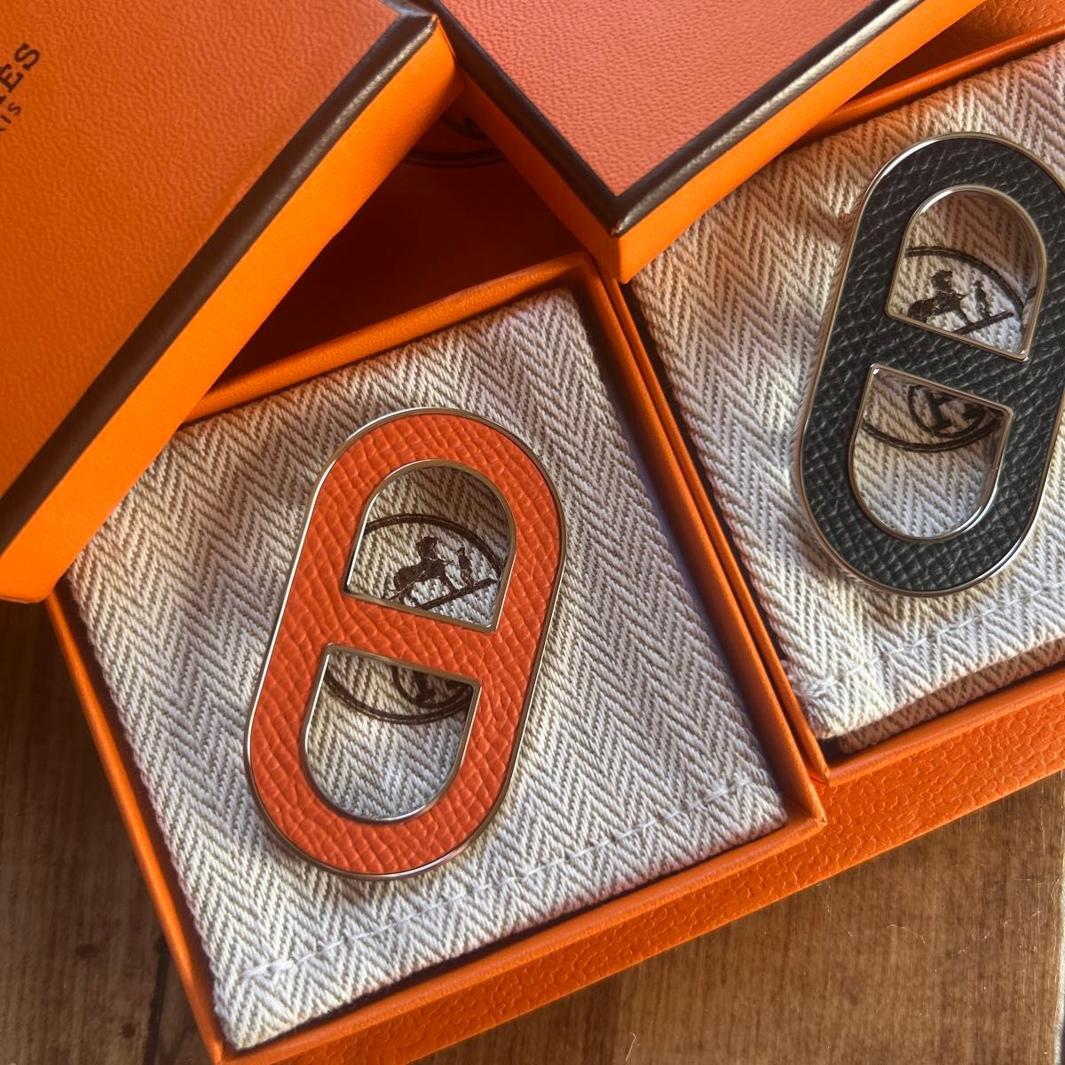 エルメス HERMES ブローチ バッジ シェーヌダンクル 2個セット｜Yahoo