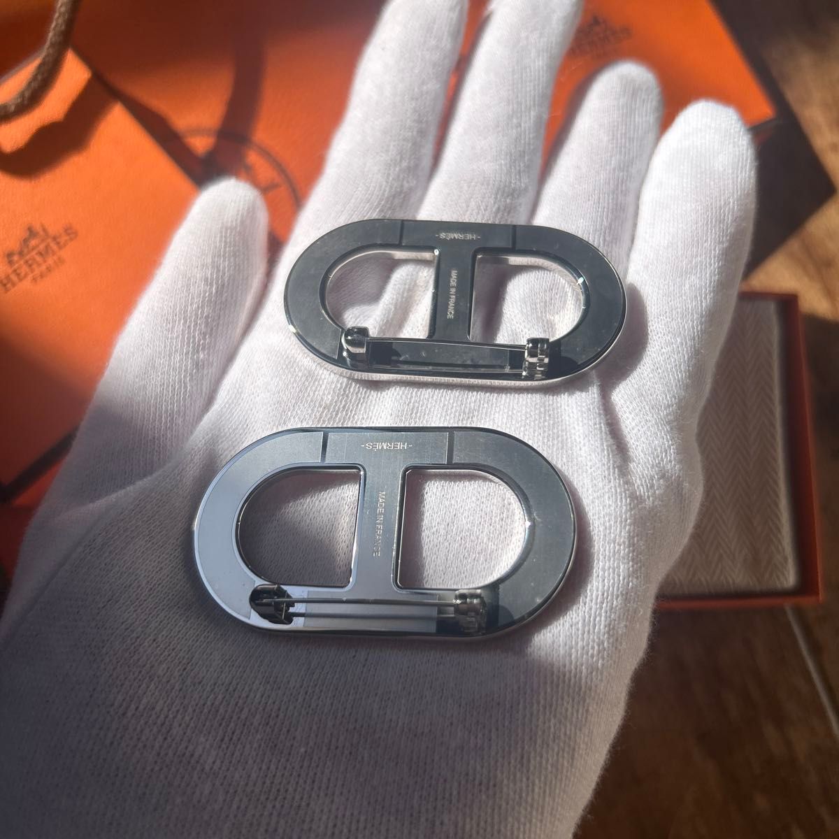 エルメス HERMES ブローチ バッジ シェーヌダンクル 2個セット｜Yahoo