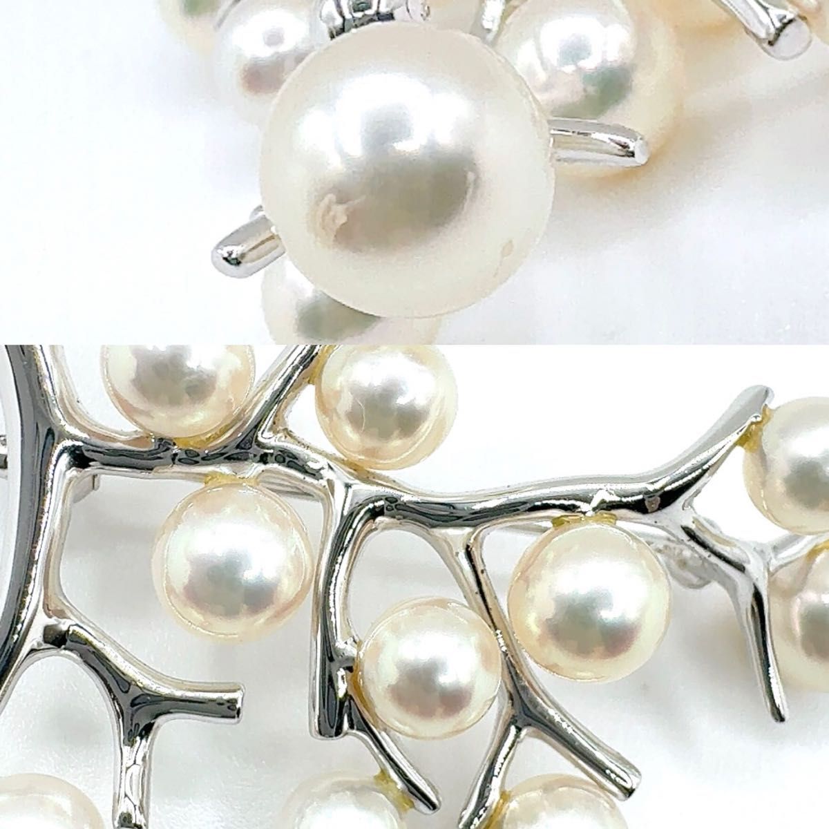 保証書付き】MIKIMOTO ミキモト ブローチ 幸福の木 アコヤ真珠 パール