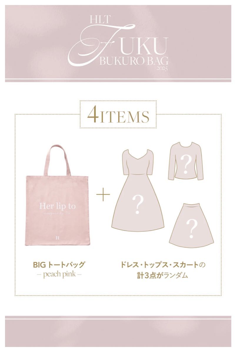 新品未開封】Her lip to 2025 福袋 HLT