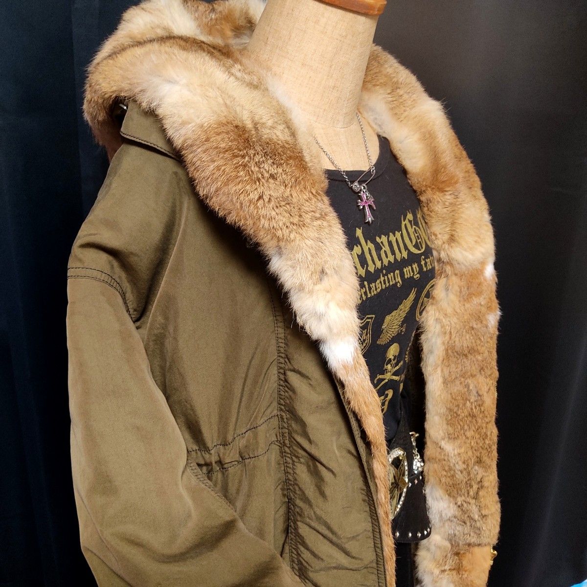 平成ギャル リアルファー モッズコート フェアリーグランジ ミリタリー