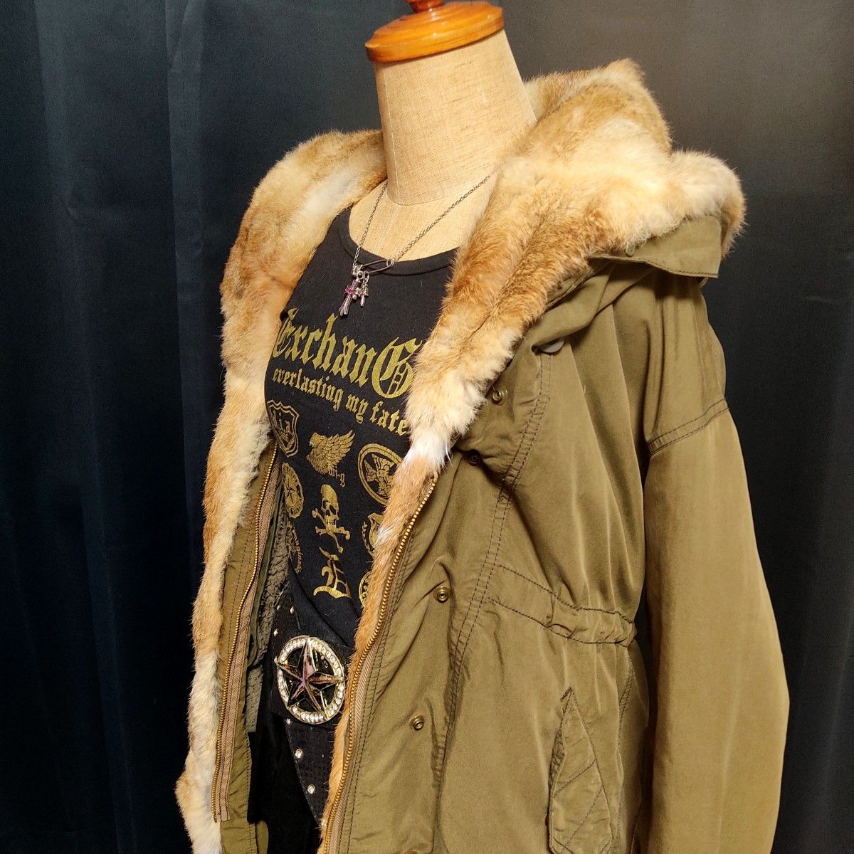 平成ギャル リアルファー モッズコート フェアリーグランジ ミリタリー