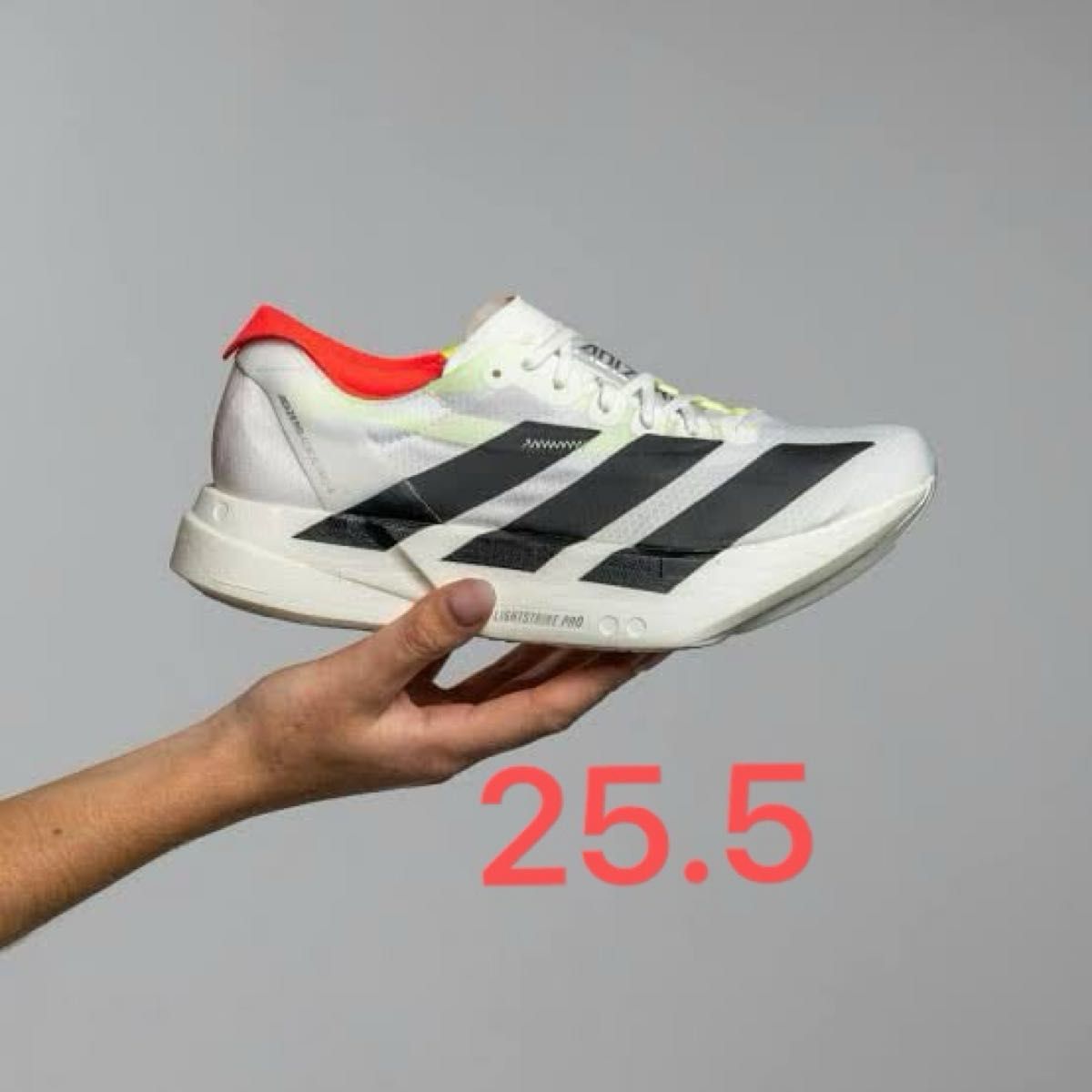 アディゼロ アディオス プロ 4 / Adizero Adios Pro 4 white size 25