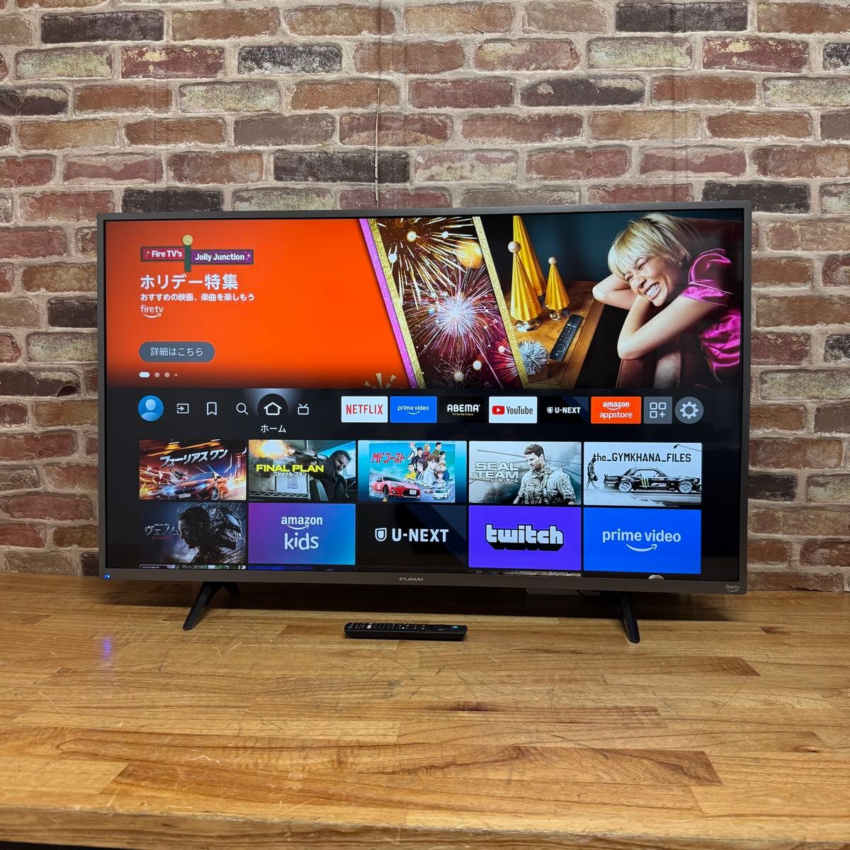 フナイ 43インチ 4Kダブルチューナー搭載 液晶テレビ スマートテレビ