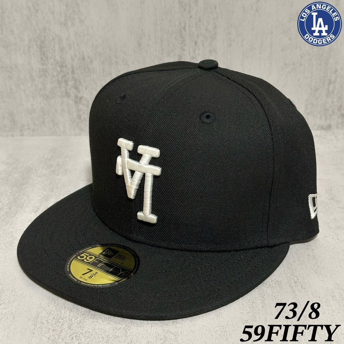 海外限定モデル】 NEWERA 59FIFTY ドジャース LA逆ロゴ サイドバッター