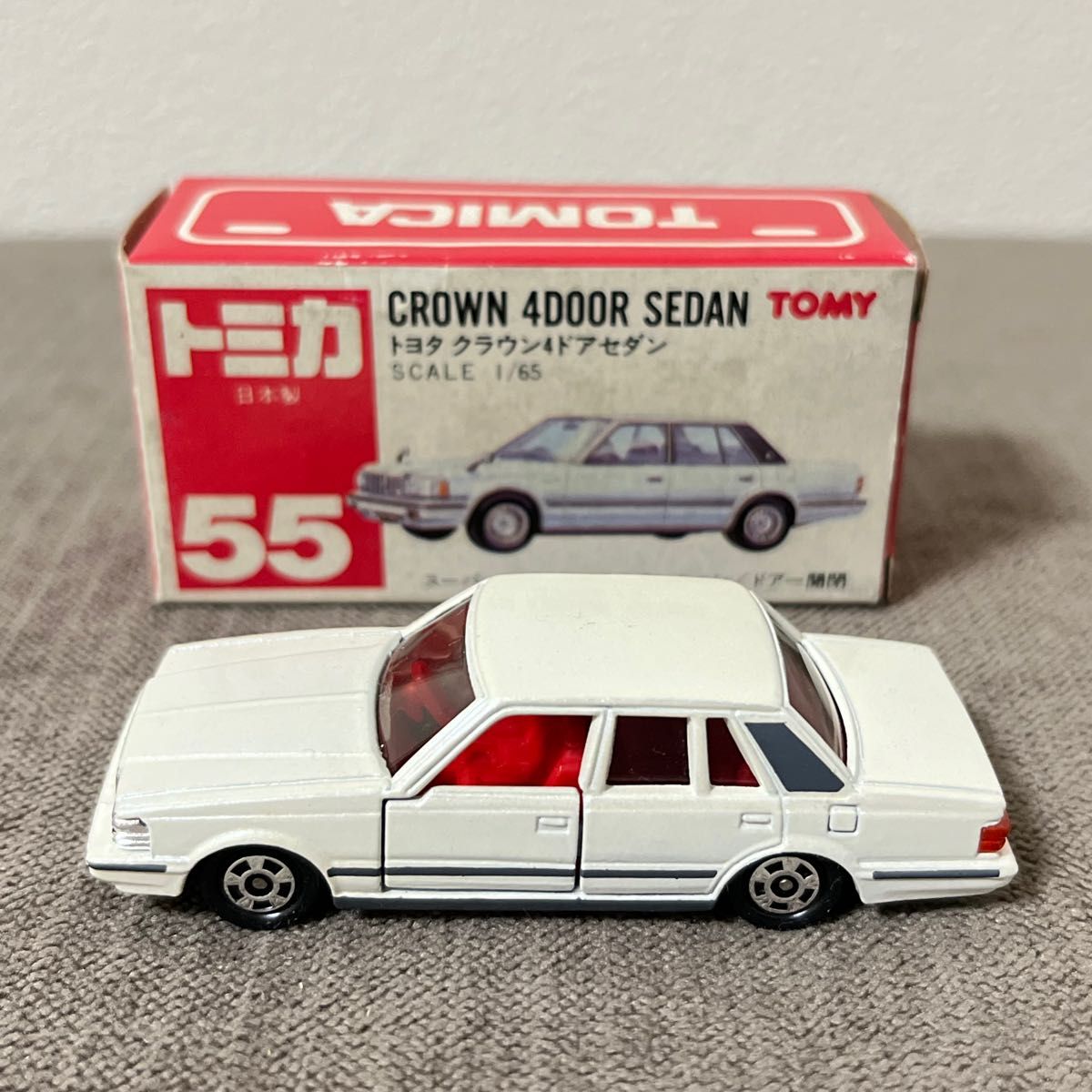 トミカ 日本製 赤箱 55-4-1 トヨタ クラウン 4ドア セダン｜Yahoo