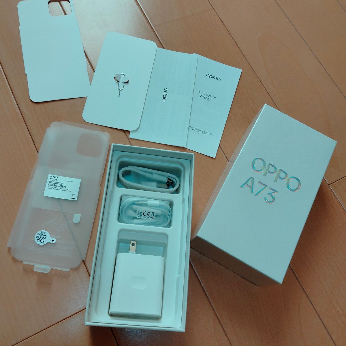 OPPO A73 純正アクセサリー スマホ 急速充電器 USBケーブル 充電
