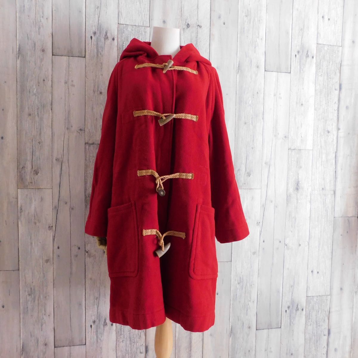 ダッフルコート ラルフローレン レディース M 9号 赤 レッド