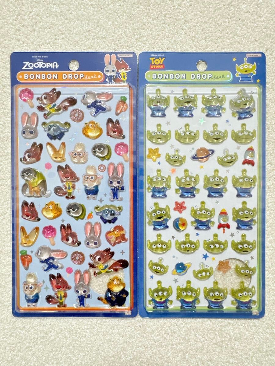 ディズニー ボンボンドロップシール 8点セット】大人気キャラクター