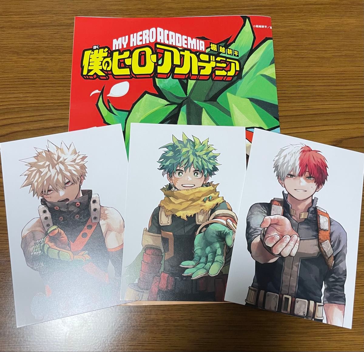 僕のヒーローアカデミア 最終巻 ポスター イラストカード 3種セット 緑