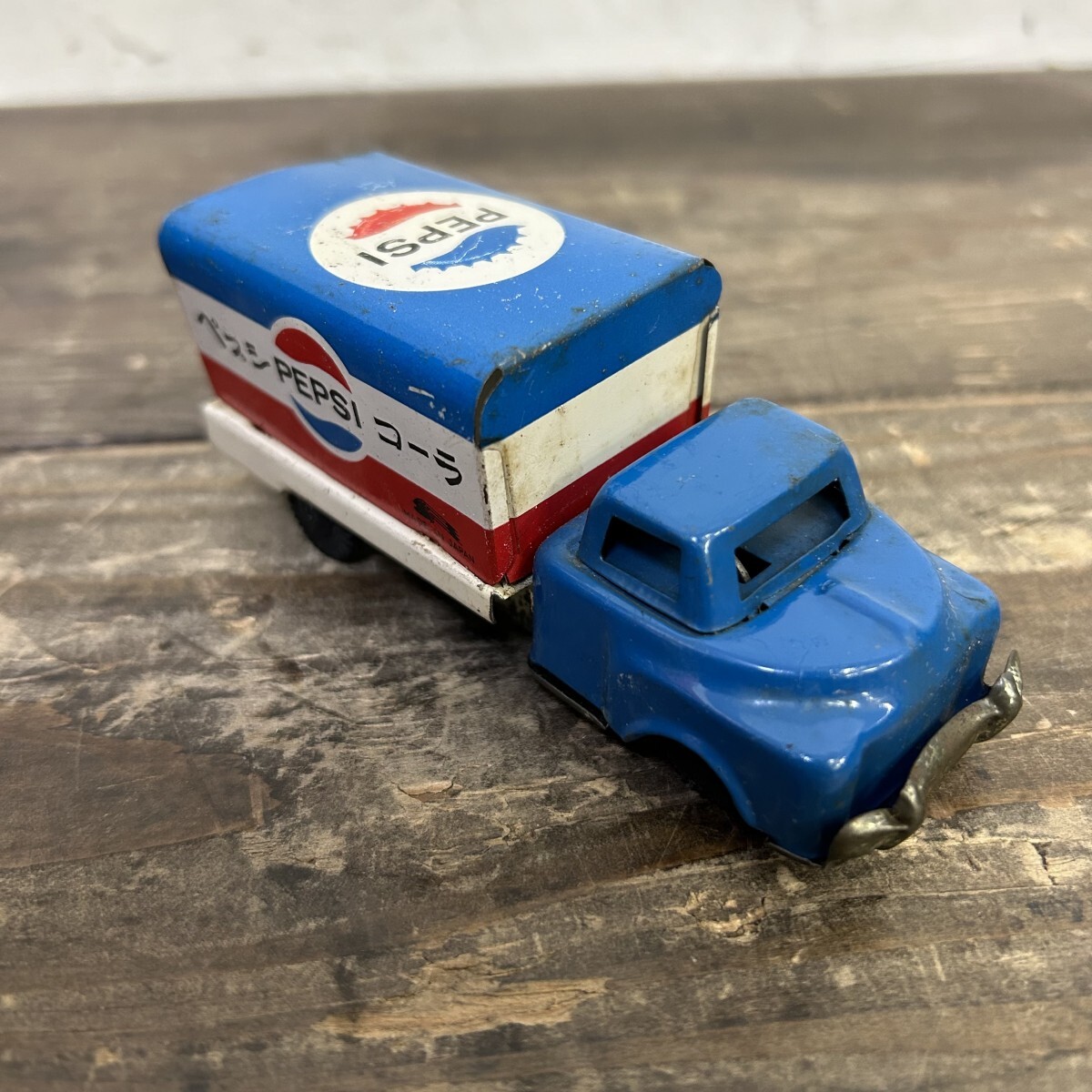 Yahoo!オークション - 当時物 PEPSI ペプシコーラ ブリキ トラック 青