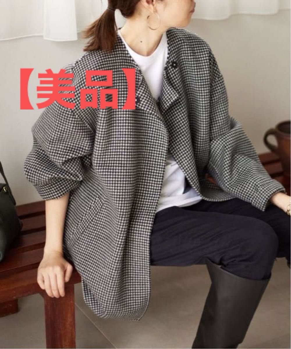 美品】SLOBE IENA HAMILTONダブルフェイスウールショートコート｜Yahoo