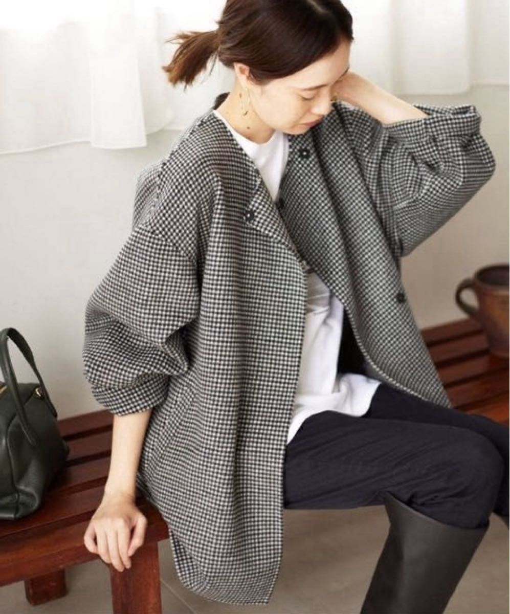 美品】SLOBE IENA HAMILTONダブルフェイスウールショートコート｜Yahoo