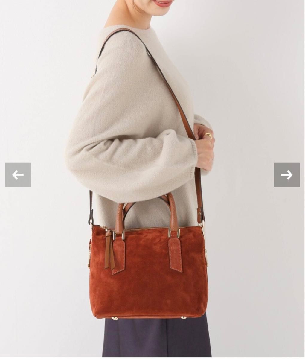 IENA GIANNI NOTARO スエードスクエア ハンドバッグ｜Yahoo!フリマ（旧