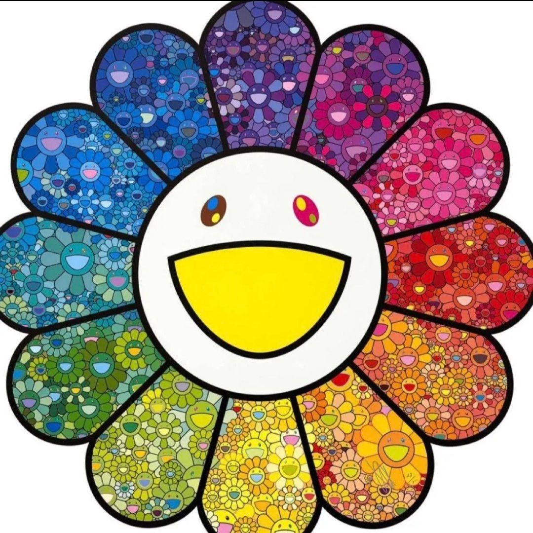 ED300 お花がスパークル 村上隆 zingaro ポスター 納品書付 Flowers