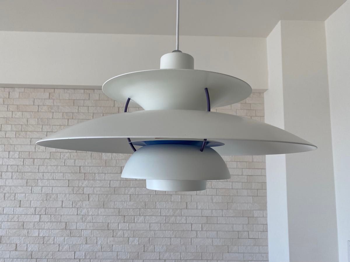 ルイスポールセンPH5リプロダクト50㎝ホワイト（電球 ダクトレール