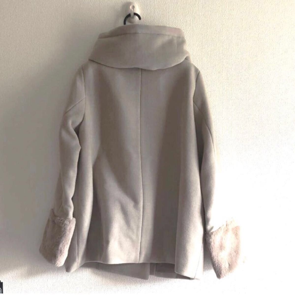 新品]soeur7フード付きコード38M グレージュ ヤマダヤ きれいめ大人