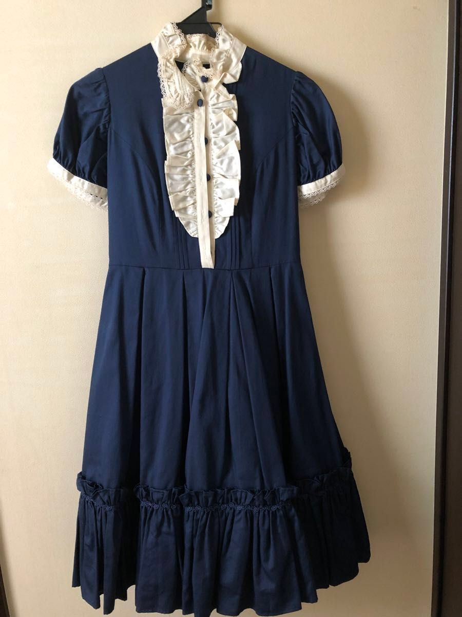 メアリーマグダレン コクリコットワンピース 水色 メアリーマグダレン